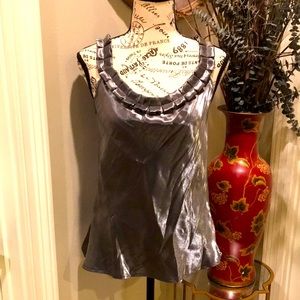 Ruffle neck top Size M